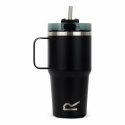 Kubek ze Słomką Regatta Thermo Insulated Mug Czarny 600 ml Stal nierdzewna