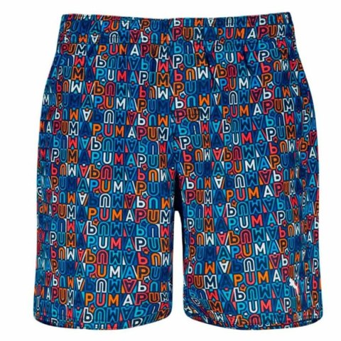 Strój kąpielowy Dziecięcy Puma Printed Mid Shorts 1P Niebieski - 13-14 lat