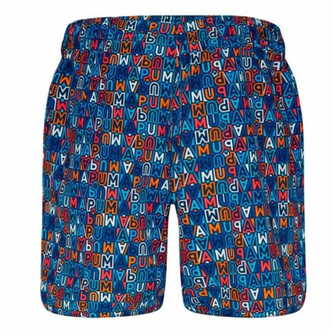 Strój kąpielowy Dziecięcy Puma Printed Mid Shorts 1P Niebieski - 9-10 lat