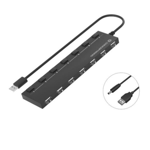 HUB USB Conceptronic 110516507101 Czarny 90 cm 7 w 1 (1 Sztuk)