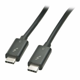 Kabel USB-C LINDY 41556 Czarny 1 m (1 Sztuk)