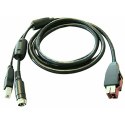 Kabel USB HP Cable en Y con alim. USB Czarny