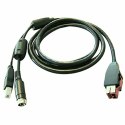 Kabel USB HP Cable en Y con alim. USB Czarny