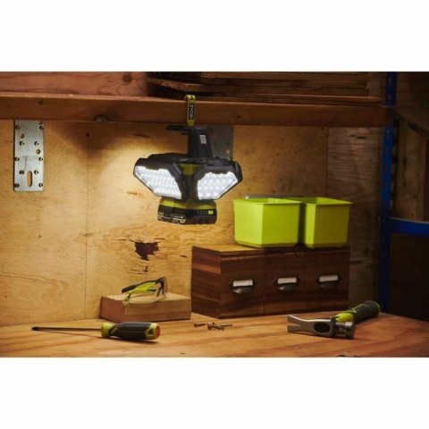 LED spotlight Ryobi 360° 500 lm Kolor Zielony Szary