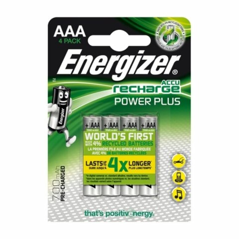 Baterie akumulatorowe Energizer AAA-HR03 700 mAh 1,2 V AAA HR03 (4 Sztuk)