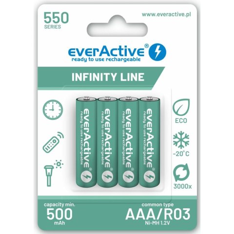 Baterie akumulatorowe EverActive EVHRL03-550 1,2 V