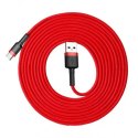 Kabel USB A na USB-C Baseus CATKLF-U09 Czarny Czerwony 3 m