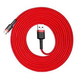 Kabel USB A na USB-C Baseus CATKLF-U09 Czarny Czerwony 3 m