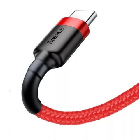 Kabel USB A na USB-C Baseus CATKLF-U09 Czarny Czerwony 3 m