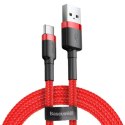 Kabel USB A na USB-C Baseus CATKLF-U09 Czarny Czerwony 3 m