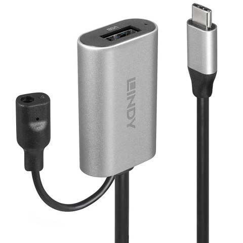 Kabel USB-C LINDY 43270 5 m Czarny Srebrzysty