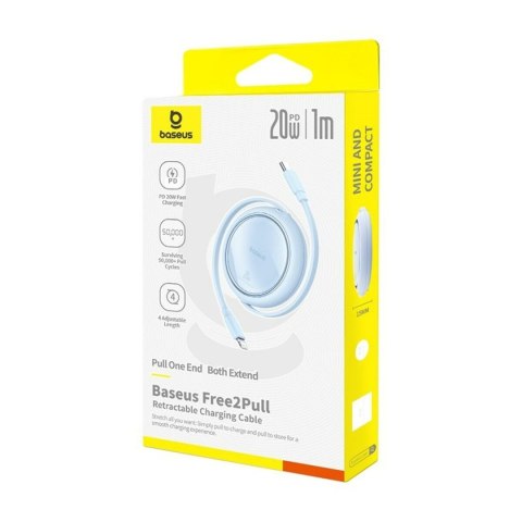 Kabel USB-C do Lightning Baseus P10364501311-00 Niebieski 1 m