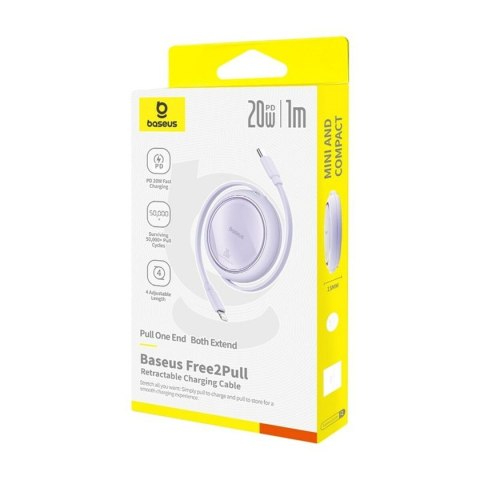 Kabel USB-C do Lightning Baseus P10364501511-00 Purpura 1 m