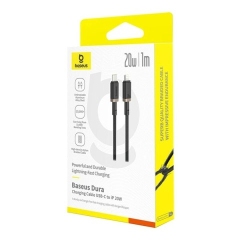 Kabel USB-C do Lightning Baseus P10377800U01-00 Czarny Złoto 1 m