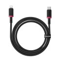 Kabel USB-C do Lightning Baseus P10377800U01-01 Czarny Czerwony 1 m