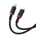 Kabel USB-C do Lightning Baseus P10377800U01-01 Czarny Czerwony 1 m