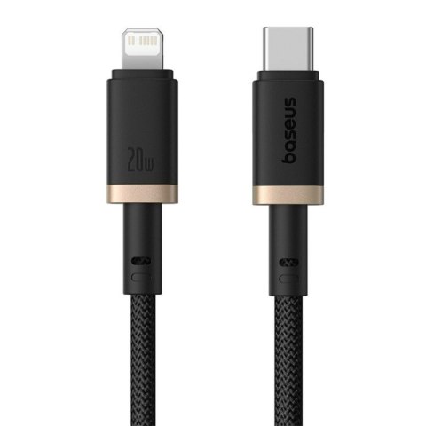 Kabel USB-C do Lightning Baseus P10377800U01-02 Czarny Złoto 2 m