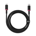 Kabel USB-C do Lightning Baseus P10377800U01-03 Czarny Czerwony 2 m