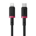 Kabel USB-C do Lightning Baseus P10377800U01-03 Czarny Czerwony 2 m