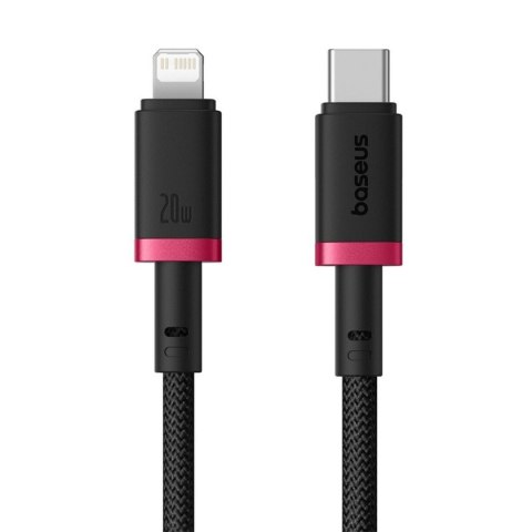 Kabel USB-C do Lightning Baseus P10377800U01-03 Czarny Czerwony 2 m