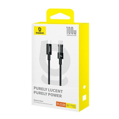 Kabel USB-C na USB-C Baseus P10373000111-00 Czarny 1 m