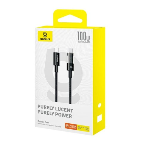 Kabel USB-C na USB-C Baseus P10373000111-01 Czarny 2 m