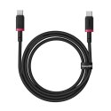 Kabel USB-C na USB-C Baseus P10377803U01-01 Czarny Czerwony 1 m