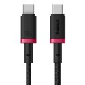 Kabel USB-C na USB-C Baseus P10377803U01-01 Czarny Czerwony 1 m