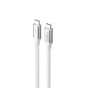 Kabel USB-C na USB-C Havit CB6290 Biały Szary 1 m