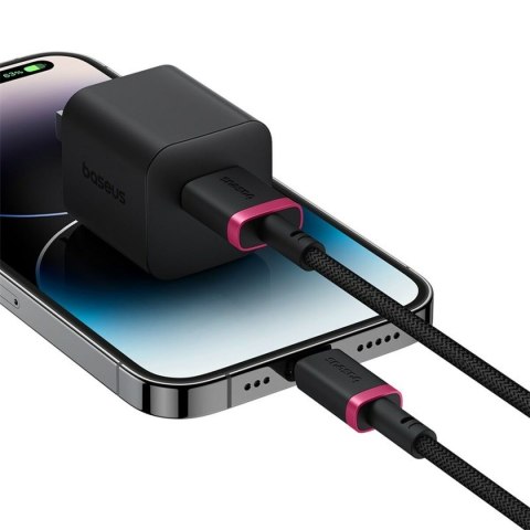 Kabel USB do Lightning Baseus P10377801U01-01 Czarny Czerwony 1 m