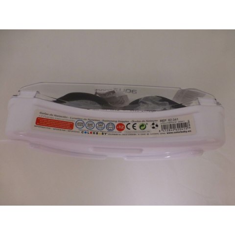 Okulary do Pływania dla Dorosłych AquaSport Czarny Szary (12 Sztuk)