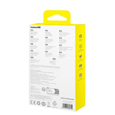 Kabel USB A na USB-C Baseus P10373002311-01 Niebieski 2 m