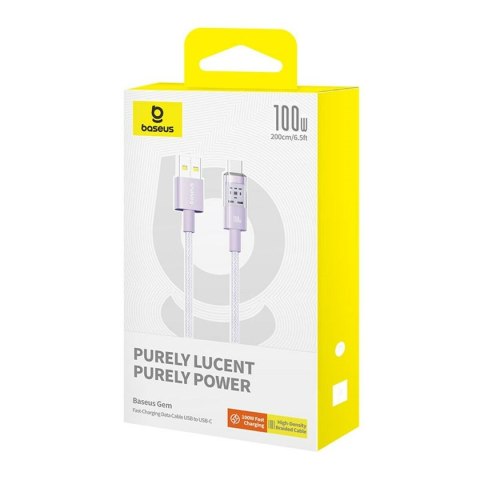 Kabel USB A na USB-C Baseus P10373002511-01 Purpura 2 m