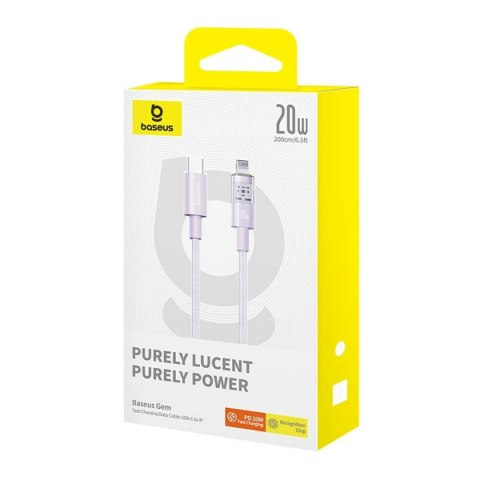 Kabel USB-C do Lightning Baseus P10373001511-01 Purpura 2 m