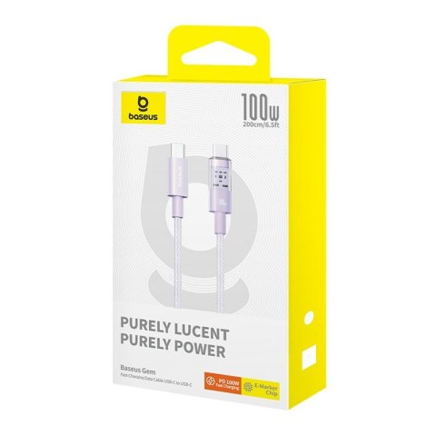 Kabel USB-C na USB-C Baseus P10373000511-01 Purpura 2 m