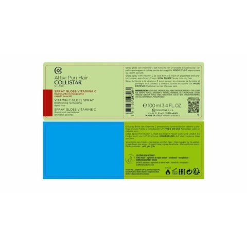 Nabłyszczający Spray do Włosów Collistar VITAMINA C 100 ml