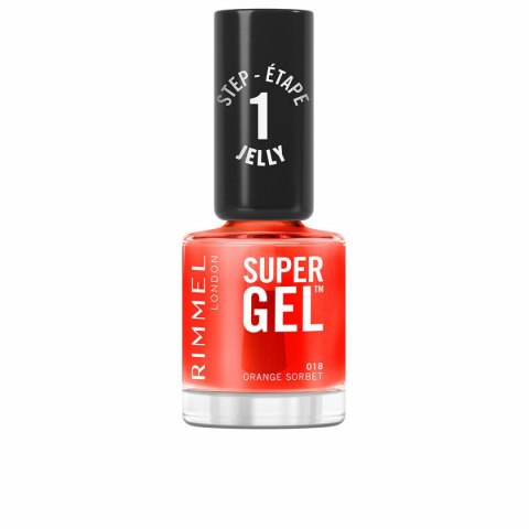 Lakier do paznokci Rimmel London RL SUPER GEL Nº 18-Orange Sorbet 12 ml