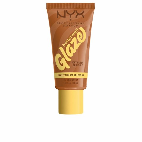 Ochrona przeciwsłoneczna z kolorem NYX BUTTERMELT GLAZE Nº 05-Chai Butta Spf 30 30 ml