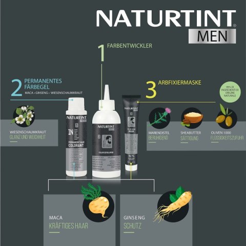 Trwała Koloryzacja Naturtint NATURTINT MEN 6-rubio oscuro