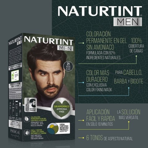 Trwała Koloryzacja Naturtint NATURTINT MEN Nº 4n-Castano Natural
