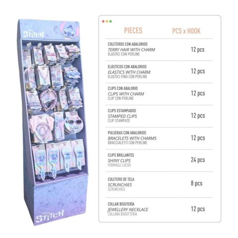 Spinki do Włosów Stitch Niebieski