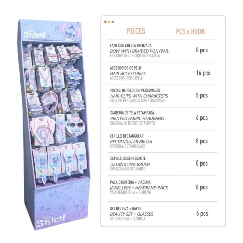 Spinki do Włosów Stitch Niebieski