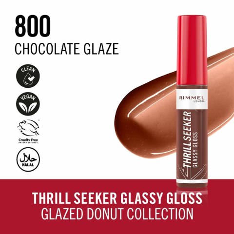Błyszczyk do Ust Rimmel London THRILL SEEKER Nº 800-Chocolate Glaze 10 ml
