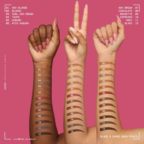 Kredka do Brwi NYX BLADE & SHADE NANO Nº 11-Grey