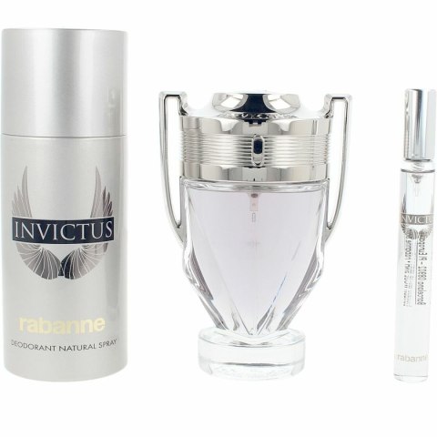 Zestaw Perfum dla Mężczyzn Paco Rabanne INVICTUS 3 Części
