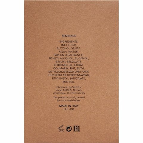 Perfumy Unisex Orto Parisi SEMINALIS 50 ml Seminalis