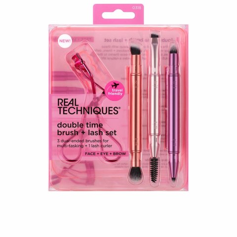Zestaw Pędzli do Makijażu Real Techniques DOUBLE TIME BRUSH + LAST 4 Części