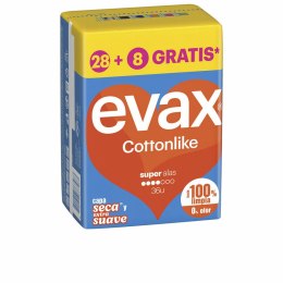 Podpaski Super ze Skrzydełkami Evax COTTONLIKE 36 Sztuk