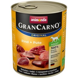ANIMONDA Grancarno Adult smak: wołowina i indyk 800g