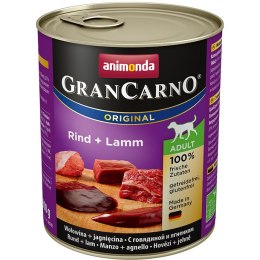 ANIMONDA Grancarno Adult smak: wołowina i jagnięcina 800g - mokra karma dla psa